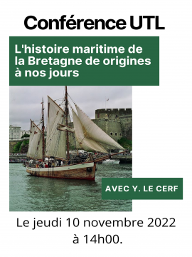 Conférence : L'histoire maritime de la Bretagne des origines à nos jours