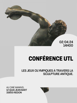 Conférence UTL : Les jeux olympiques à travers la sculpture antique
